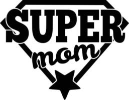 super mamma, design vettore