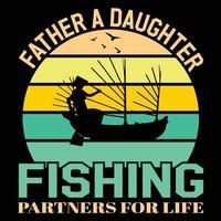 design t-shirt da pesca, emblemi di pesca vintage, peschereccio, etichette di pesca, distintivi, poster, t-shirt alla moda, t-shirt e poster vettoriale