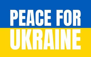bandiera della pace per l'ucraina. vettore