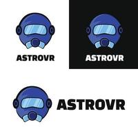 concetto di logo astro vr vettore