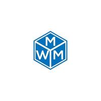 mwm lettera logo design su sfondo nero. mwm creative iniziali lettera logo concept. disegno della lettera mwm. vettore