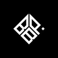 design del logo della lettera bpb su sfondo nero. bpb creative iniziali lettera logo concept. disegno della lettera bpb. vettore