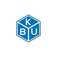 kbu lettera logo design su sfondo nero. kbu creative iniziali lettera logo concept. disegno della lettera kbu. vettore