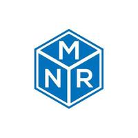 mnr lettera logo design su sfondo nero. mnr creative iniziali lettera logo concept. disegno della lettera mnr. vettore