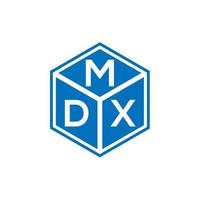 design del logo della lettera mdx su sfondo nero. mdx creative iniziali lettera logo concept. disegno della lettera mdx. vettore