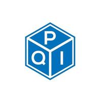 pqi lettera logo design su sfondo nero. pqi creative iniziali lettera logo concept. disegno della lettera pqi. vettore