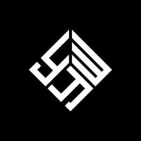 ywy lettera logo design su sfondo nero. ywy creative iniziali lettera logo concept. design della lettera ywy. vettore
