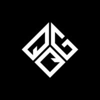 qgq lettera logo design su sfondo nero. qgq creative iniziali lettera logo concept. disegno della lettera qgq. vettore