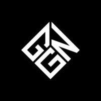 design del logo della lettera gng su sfondo nero. gng creative iniziali lettera logo concept. disegno della lettera gng. vettore