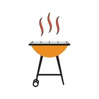 illustrazione vettoriale dell'icona del barbecue