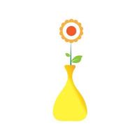 icona vettore vaso di fiori