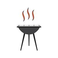 illustrazione vettoriale dell'icona del barbecue