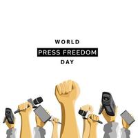 giornata mondiale della libertà di stampa vettore