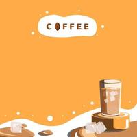 sfondo bere caffè design illustrazione vettoriale