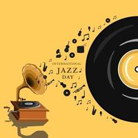 giornata internazionale del jazz vettore