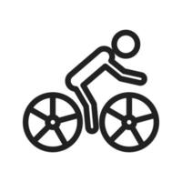 icona della linea ciclistica vettore