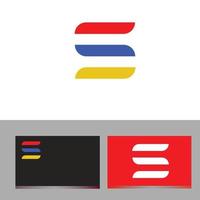 logo di concetto colorato lettera s. design del marchio vettore