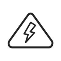 icona della linea di pericolo di elettricità vettore