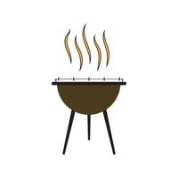 illustrazione vettoriale dell'icona del barbecue