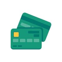 concetto di pagamento in contanti e con carta di credito vettore
