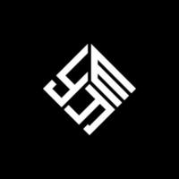 ymy lettera logo design su sfondo nero. ymy creative iniziali lettera logo concept. la mia lettera di design. vettore