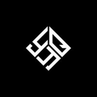 yqy lettera logo design su sfondo nero. yqy creative iniziali lettera logo concept. design della lettera yqy. vettore
