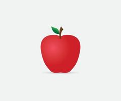 fresco disegno vettoriale di frutta mela