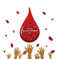 giornata mondiale della donazione di sangue vettore