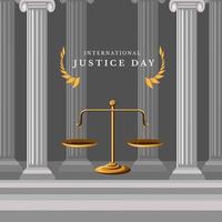 giornata internazionale della giustizia vettore