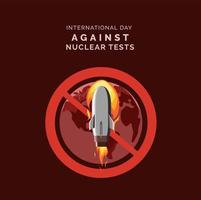 giornata internazionale contro i test nucleari vettore