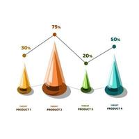 elementi di design infografica vettoriale 3d