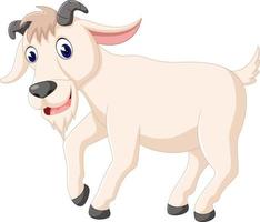 simpatico cartone animato di capra vettore