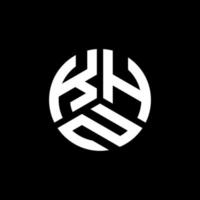 khn lettera logo design su sfondo nero. khn creative iniziali lettera logo concept. disegno della lettera khn. vettore