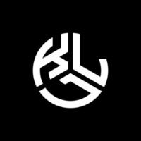kll lettera logo design su sfondo nero. kll creative iniziali lettera logo concept. disegno della lettera kll. vettore
