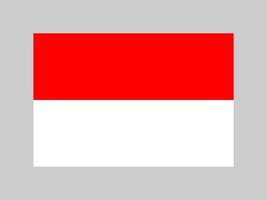 bandiera dell'indonesia, colori ufficiali e proporzione. illustrazione vettoriale. vettore