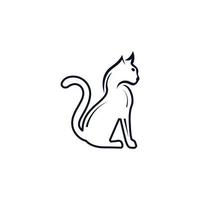 disegno vettoriale icona gatto creativo
