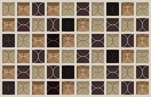 illustrazione classico mosaico di piastrelle patchwork senza soluzione di continuità retrò vintage pattern sfondo vettoriale. decorazione tradizionale geometrica in ceramica decorata per interni adatti per bagno, toilette, cucina decorativa. vettore