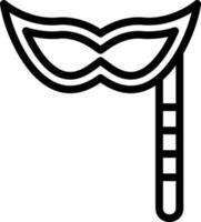 illustrazione del design dell'icona di vettore della maschera
