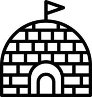 illustrazione del design dell'icona vettoriale igloo