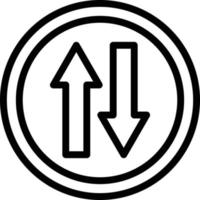illustrazione del design dell'icona vettoriale a due vie