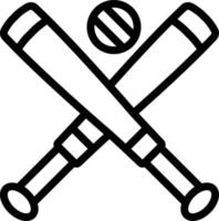 illustrazione del design dell'icona di vettore di baseball