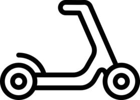 illustrazione del design dell'icona di vettore dello scooter