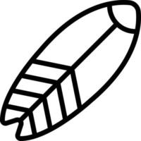 illustrazione del disegno dell'icona di vettore della tavola da surf