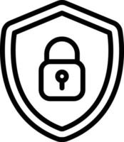 illustrazione del design dell'icona del vettore di sicurezza informatica