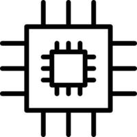 illustrazione del design dell'icona del vettore di chip