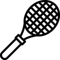 illustrazione del disegno dell'icona di vettore della racchetta da tennis