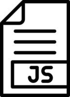 illustrazione del design dell'icona di vettore js