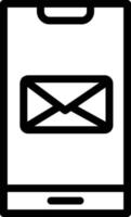 illustrazione del design dell'icona del vettore di posta