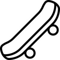 illustrazione di disegno dell'icona di vettore di skateboard