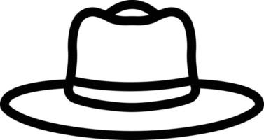 illustrazione del design dell'icona di vettore del cappello